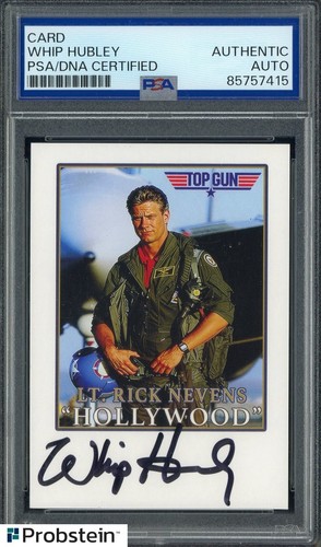 Whip Hubley Signed Card PSA/DNA Authentic AUTO