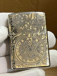 Zippo Lighter GUARDIAN ANGEL SILVER AND GOLD + New Box & Gift