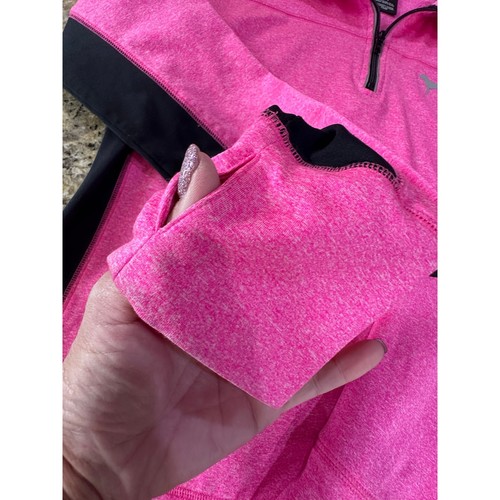 Victoria’s Secret PINK Y2K 1/4 Zip Pullover Hot Pink Size Large Mean Girls NWOT - Picture 19 of 20