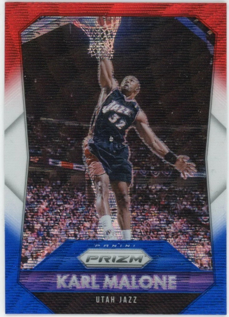 Karl Malone 2015-16 Panini Prizm Red White and Blue #259 - Utah Jazz