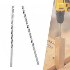 2Pcs 200mm x 5MM Extra Long Twist Drill Bits Set for Steel Straight Shank Too...