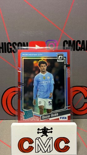 2023-24 panini donruss Oscar Bobb rc rated rookie optic red /299 Manchester City