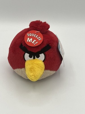 Angry Birds Red Bird 5'' Plush Stuffed Animal Figure Doll Toy *NO SOUND* **NEW**