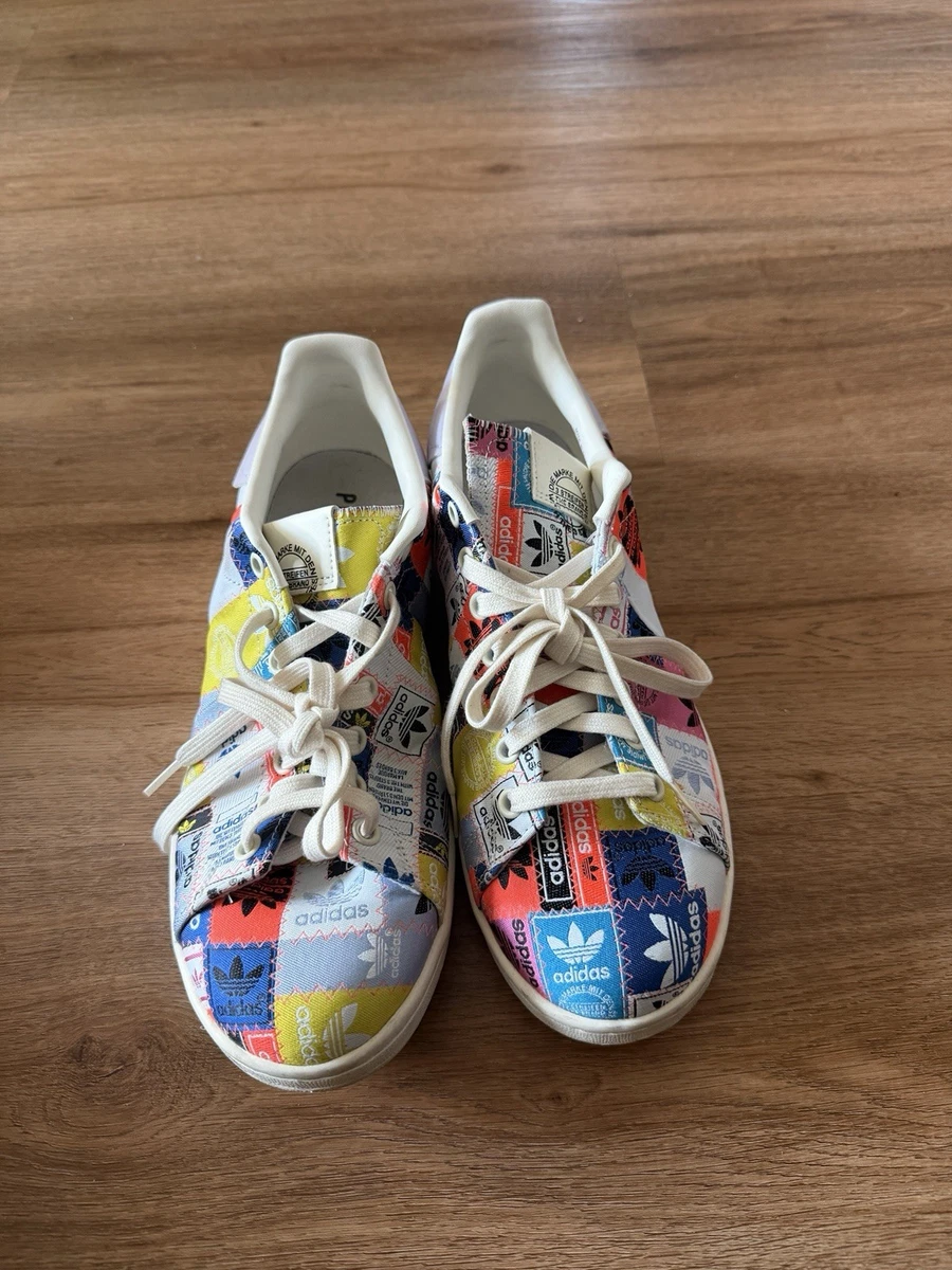 adidas gazelle silver green womens adidas Originals Stan Smith x Liberty London Off White/Gold Metallic Women's Shoes, Size: 9 main image 1