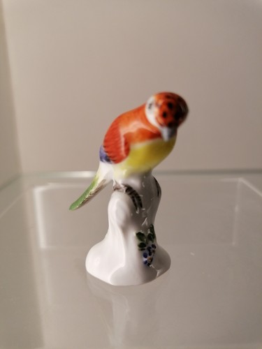 Meissen Figur Papagei Miniatur 1. Wahl, Höhe ca. 5 cm, Top Modell Nr. 11 - Picture 8 of 10