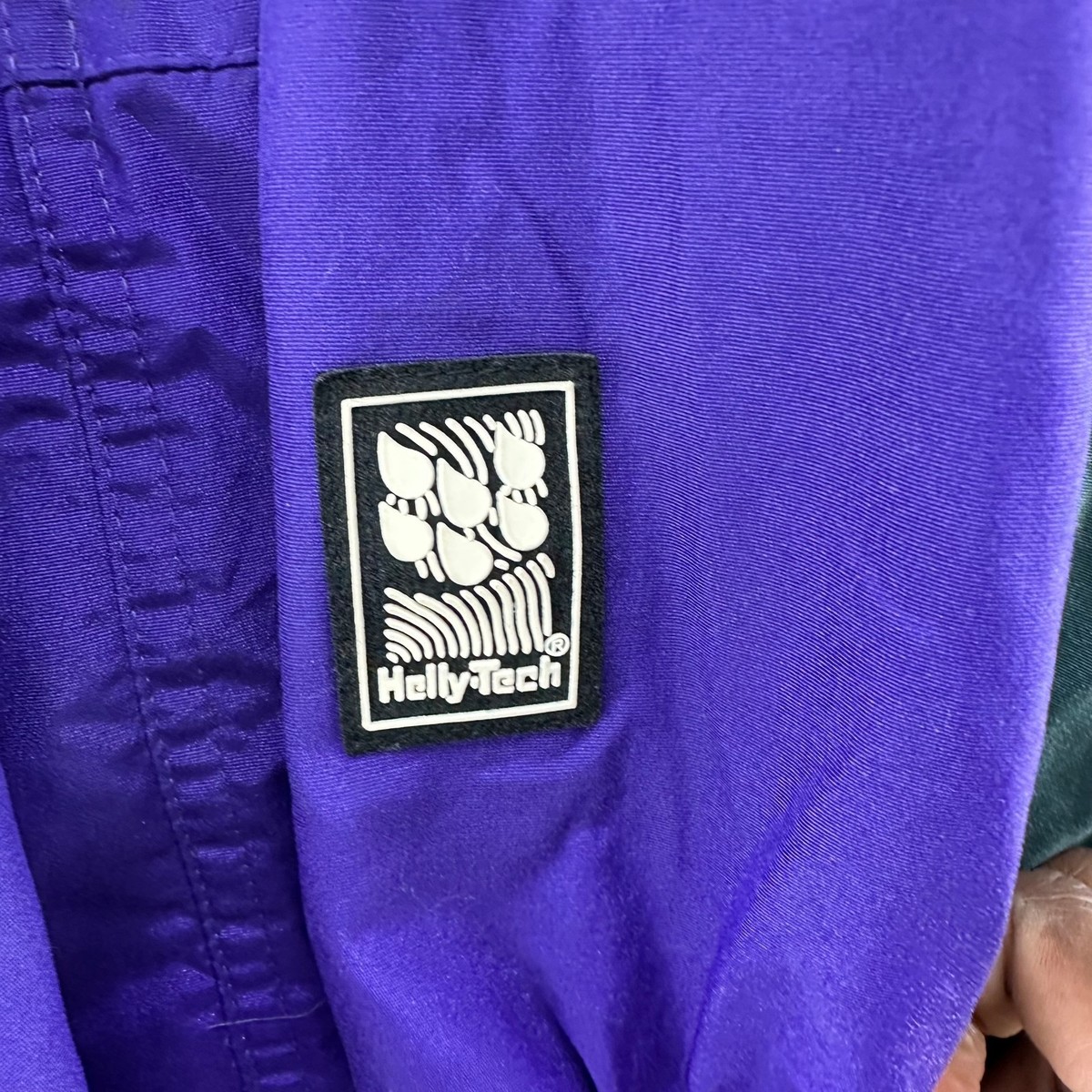 VINTAGE Helly Hansen Jacket Men M Green Purple Parka Ski