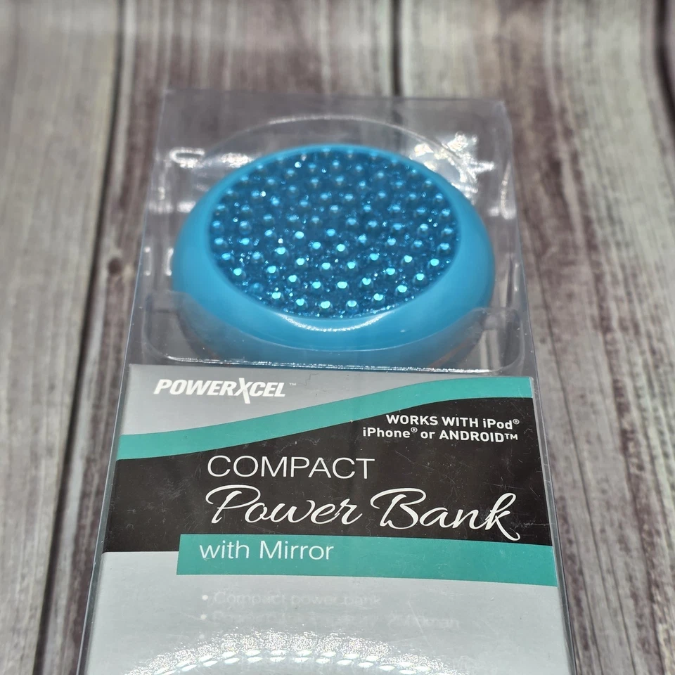Powerxcel Compact Powerbank Mirror Blue Box A1 - Bild 3 von 4