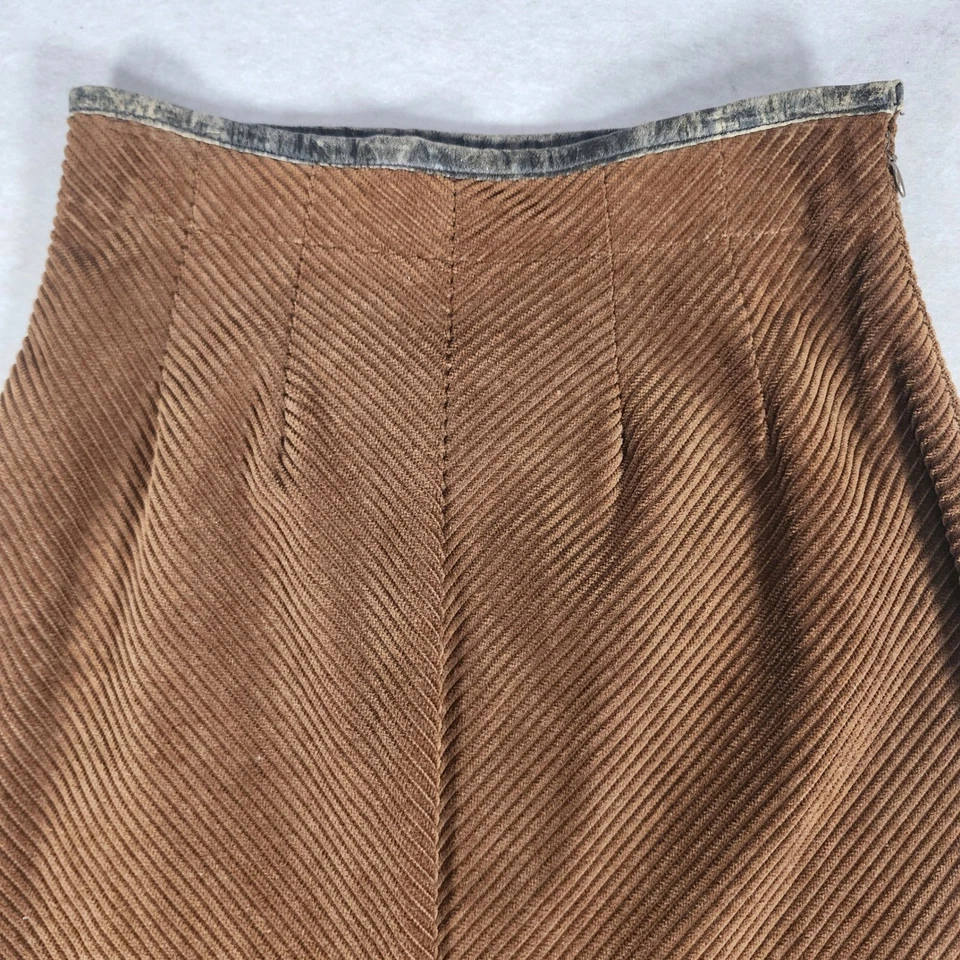 Maxi Falda Doble D Rancho Pana Estilo Occidental Acampanada Falda Larga Para Mujer Foto 2 de 4