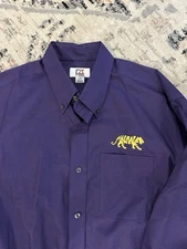 Cutter & Buck Men's LSU Tigers Long Sleeved Purple Button Down Large