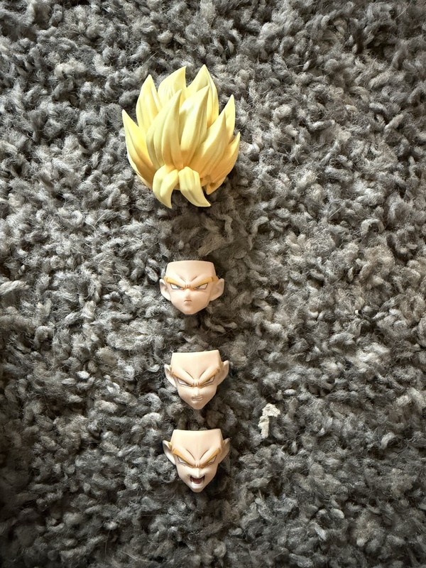 Dragon Ball SH Figuarts Super Saiyan Goku “Full Power” Head & face fodder set
