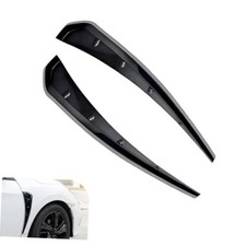 2 PCS Car Fender Side Vents, ABS Glossy Spoiler Body Fender Decorative