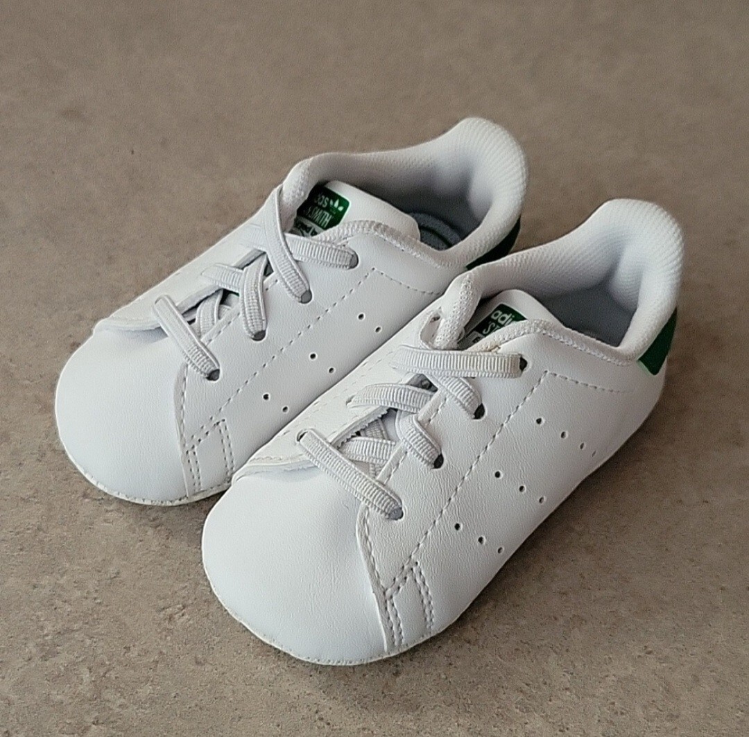 PONY CULLA BAMBINO ADIDAS STAN SMITH taglia 2 neonato bianco e verde