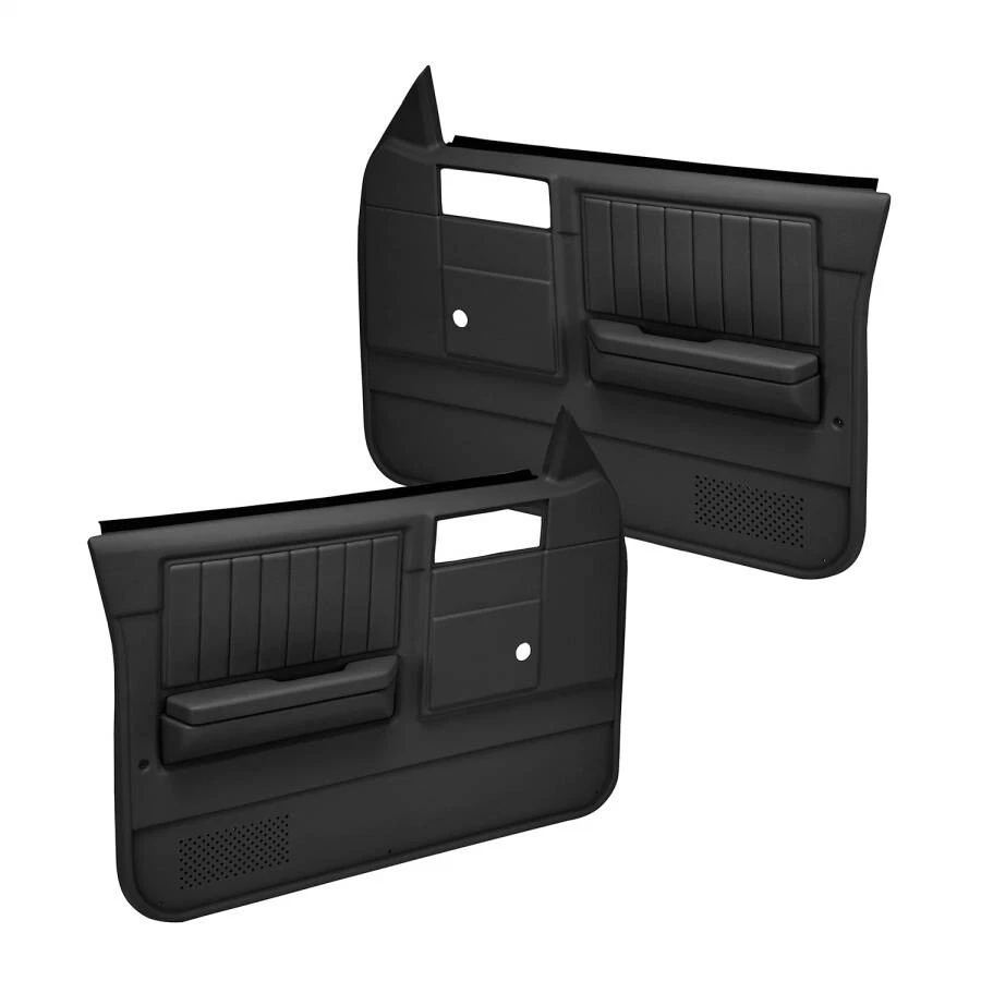 Kit de cubierta de tablero de panel de puerta negro Coverlay 18-637CN para 82-85 Chevy S10 GMC S15 Foto 2 de 4