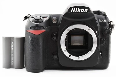 Nikon D200 10.2MP Digital SLR Cámara Negro Cuerpo Batería - Imagen 1 de 4