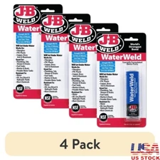 4 Pack Epoxy Putty Stick Waterproof Repair Underwater Plumbing Fuel Tanks Boats