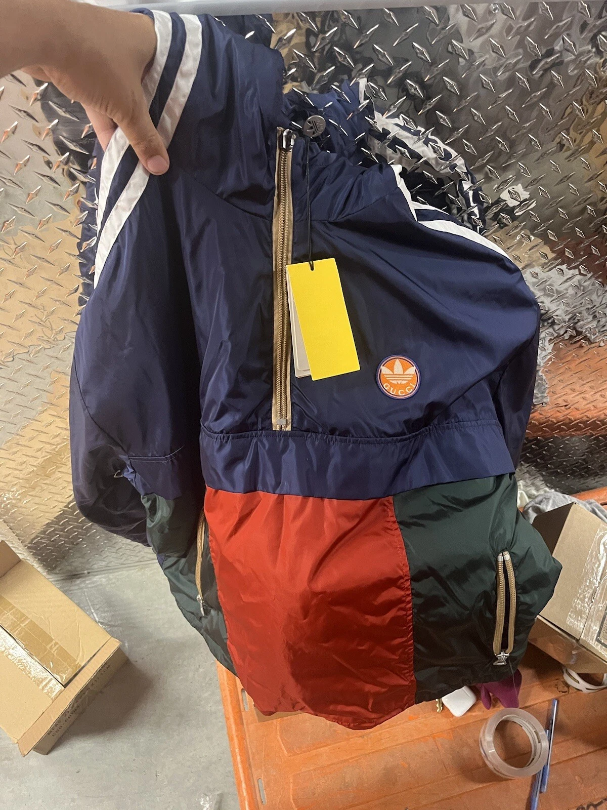 Giacca da uomo Gucci Adidas taglia 56 2xl web rossa verde blu