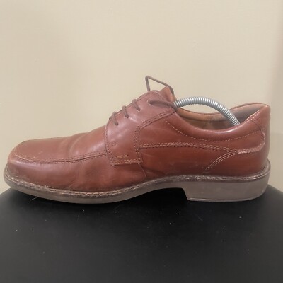 Ecco Helsinki Mens Size EU 44 US 10-10.5 Brown Leather Bike  display picture 2
