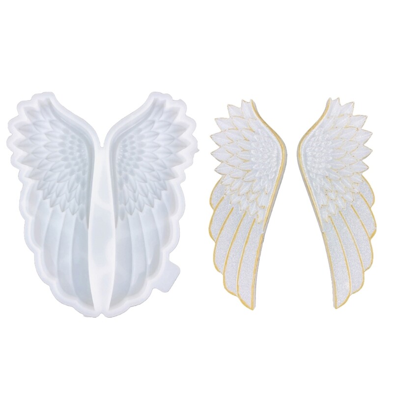 Wall Decorations Mold Flexible Silicone Mould for Beautiful Angel Wing