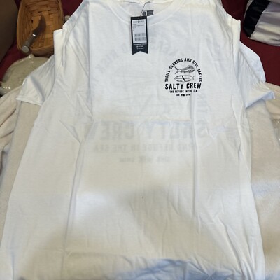 Salty Crew White Short Sleeve T Shirt Thrill Seekers Multi Sizes  SEALED NEW!