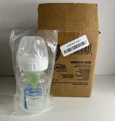 Dr. Brown's 4 New Wide Neck Bottles