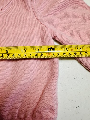 Janie and Jack Girl’s Jumpsuit Romper Pink Fleece Size 6 Puff Sleeves Tie Waist - Picture 8 of 16