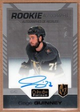 2020-21 O-Pee-Chee Platinum Rookie Autographs #RGQ Gage Quinney RC AUTO