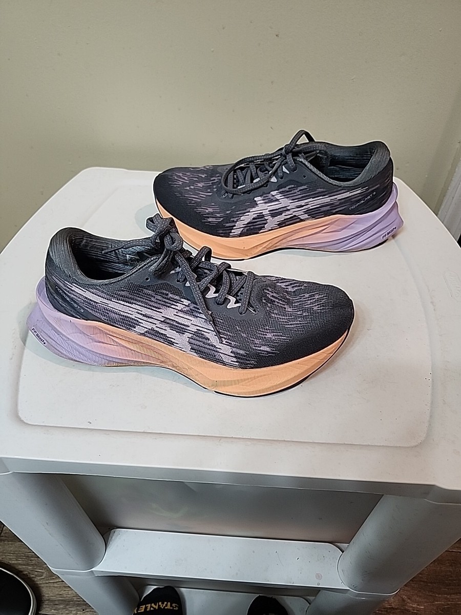 ASICS Women's NOVABLAST 3 Running Shoes, Metropolis/Dusk Violet