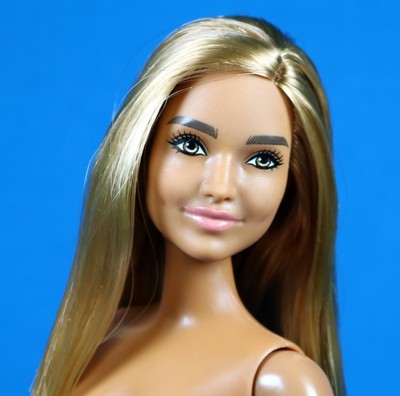 Barbie Fashionistas 126 Tropical Jungle Dress Curvy Blond Hair
