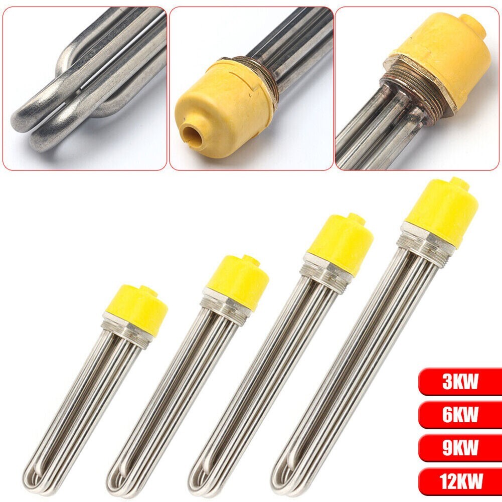 Threaded Water Heater Element with High Heat Efficiency 3 12KW Power  Options | eBay