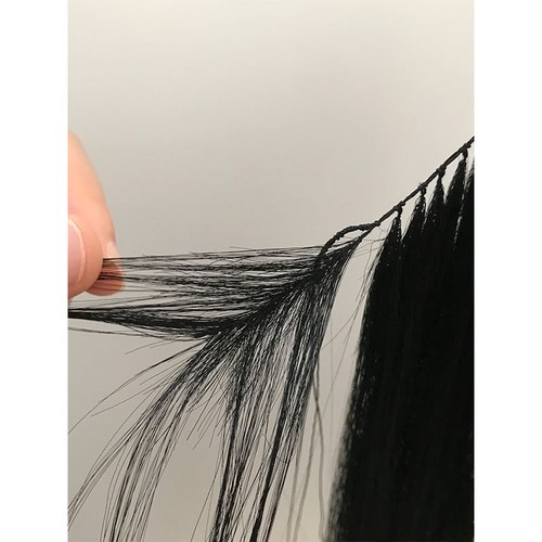 Pluma invisible h6 punta trama extensiones de cabello doble trama dibujada paquete de cabello - Imagen 10 de 25