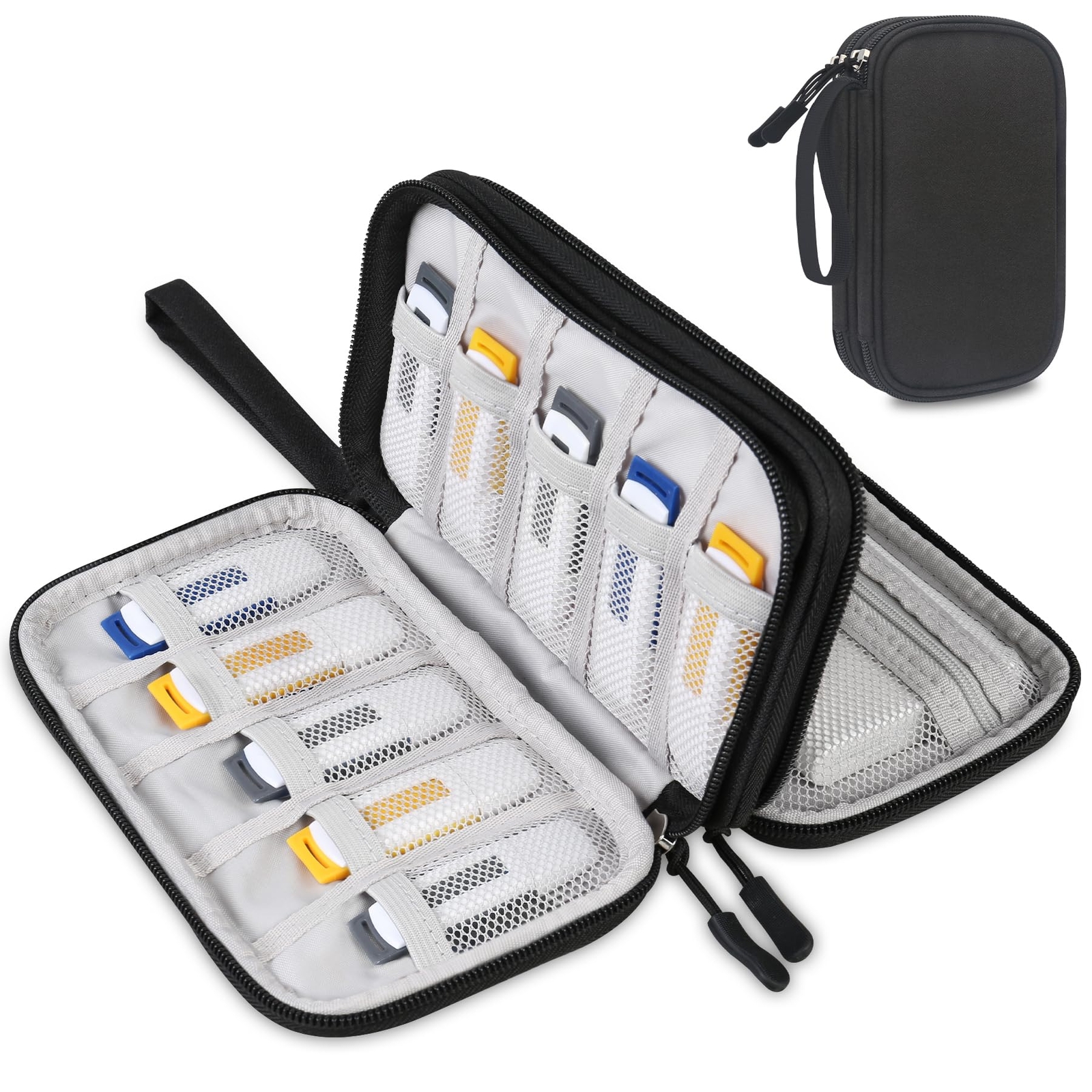 Usb Flash Drive Case Thumb Drive Holder Case Organizer Portable Electronic Acces-image