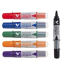 PILOT V-BOARD MASTER WHITEBOARD MARKER PEN MEDIUM BULLET REFILLABLE INK  TIP