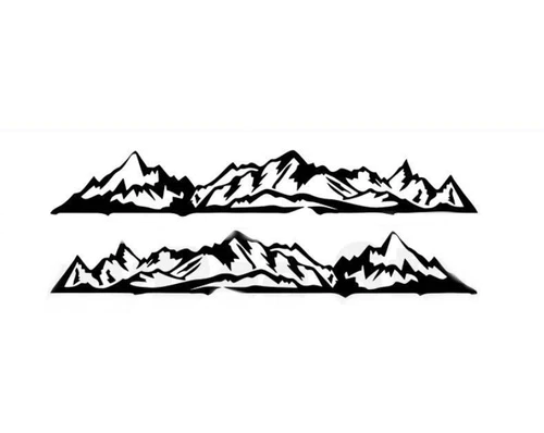 2PCS Racing Sport Graphic Mountain Sticker for Toyota FJ Cruiser Side Door Decal - Picture 3 of 10