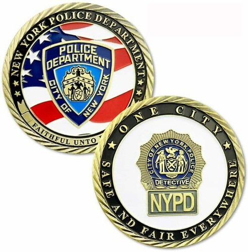 US New York Police Department Challenge Münze Gedenk Sammlerstück NYPD - Bild 10 von 10