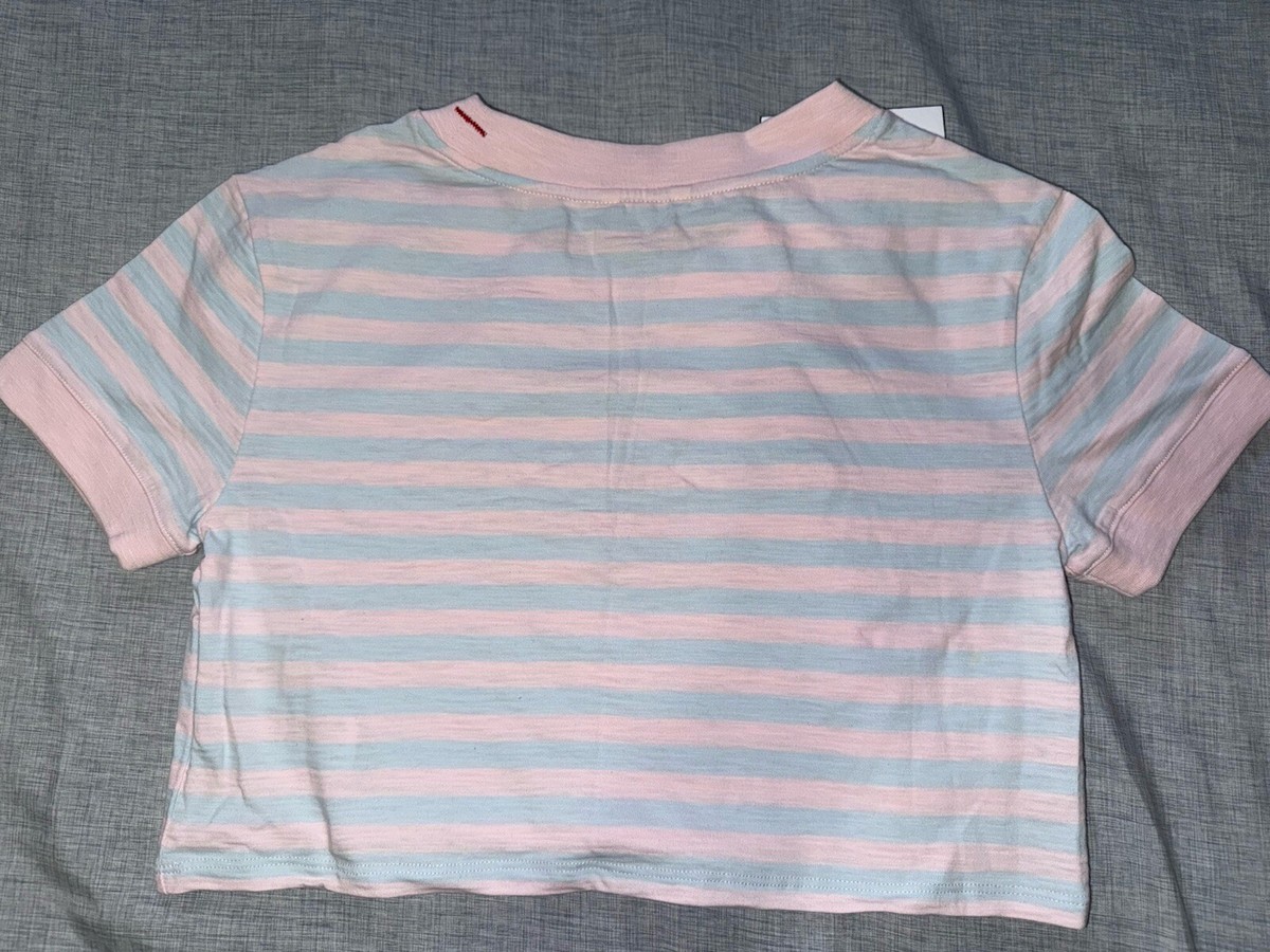GUESS X A$AP Women's RINGER Crop cotton candy SZ XS Guess Jeans X