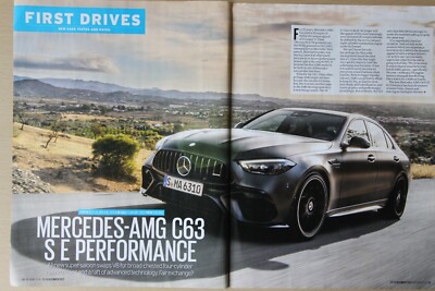 Original 2022 Autocar magazine article: MERCEDES-AMG C63 S E PERFORMANCE