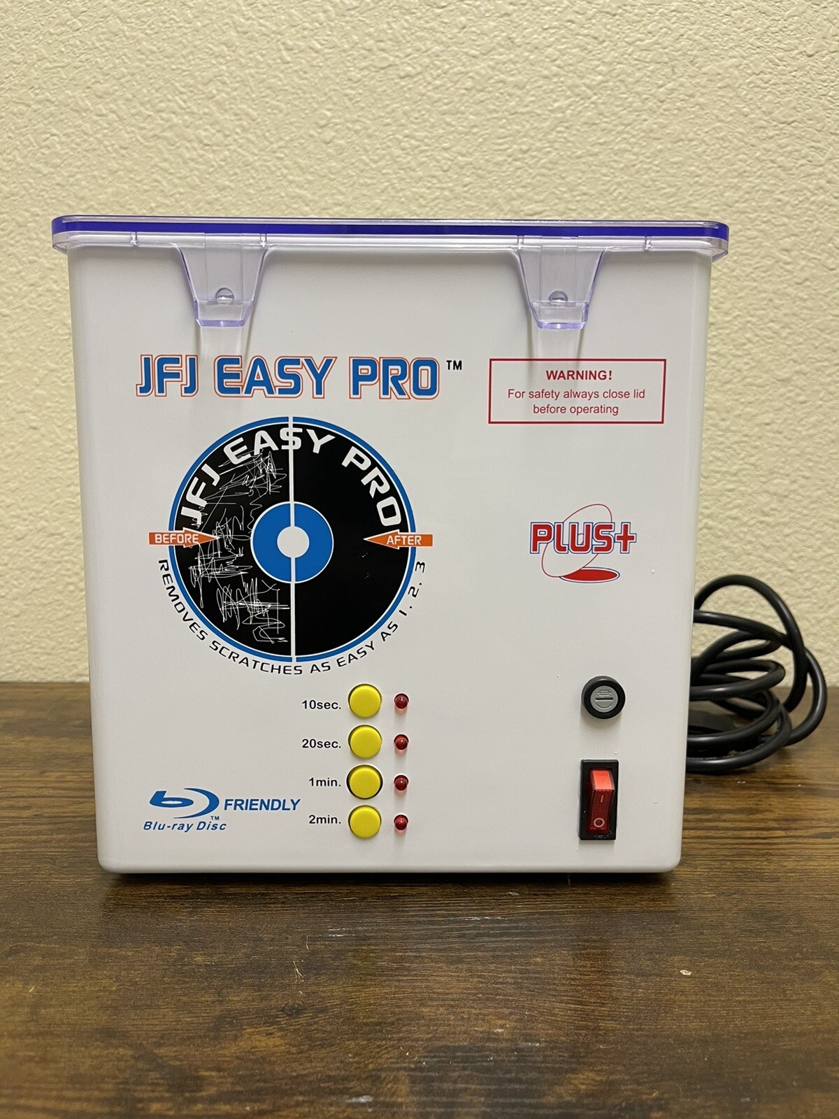 JFJ Easy Pro Plus+ CD DVD BluRay Disc Repair Machine Complete w/ Extra Supplies 7445053127190