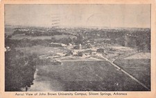 Siloam Springs AR Arkansas John Brown University Campus 1930s Vtg Postcard B45