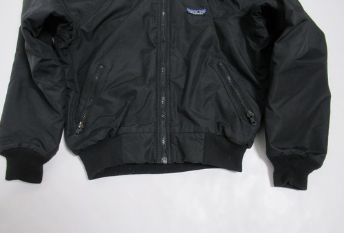 Patagonia Kid's 90's Baggie Fleece Lined Jacket Size 7/8 Full zip Color Black - Picture 3 of 12