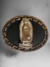 Guadalupe Virgen Western Cowboy Style Belt Buckle Hebilla Vaquera Con Virgen