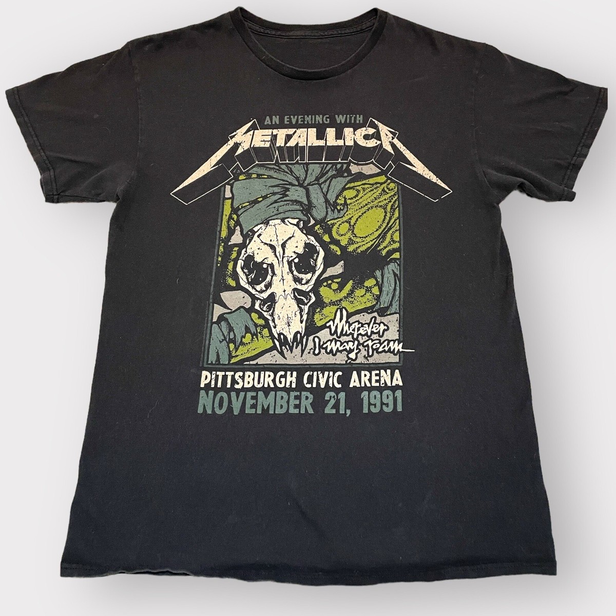 91-92ツアー llica メタリカ Tシャツ VTG 1991 Metallica Concert T-shirt: Pittsburg Civic Arena | eBay