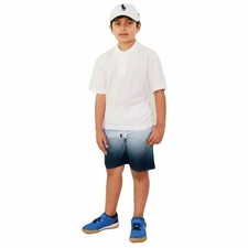 Kids Boys Girls Shorts Two Tone Summer Chino Navy Short Knee Length Half Pants