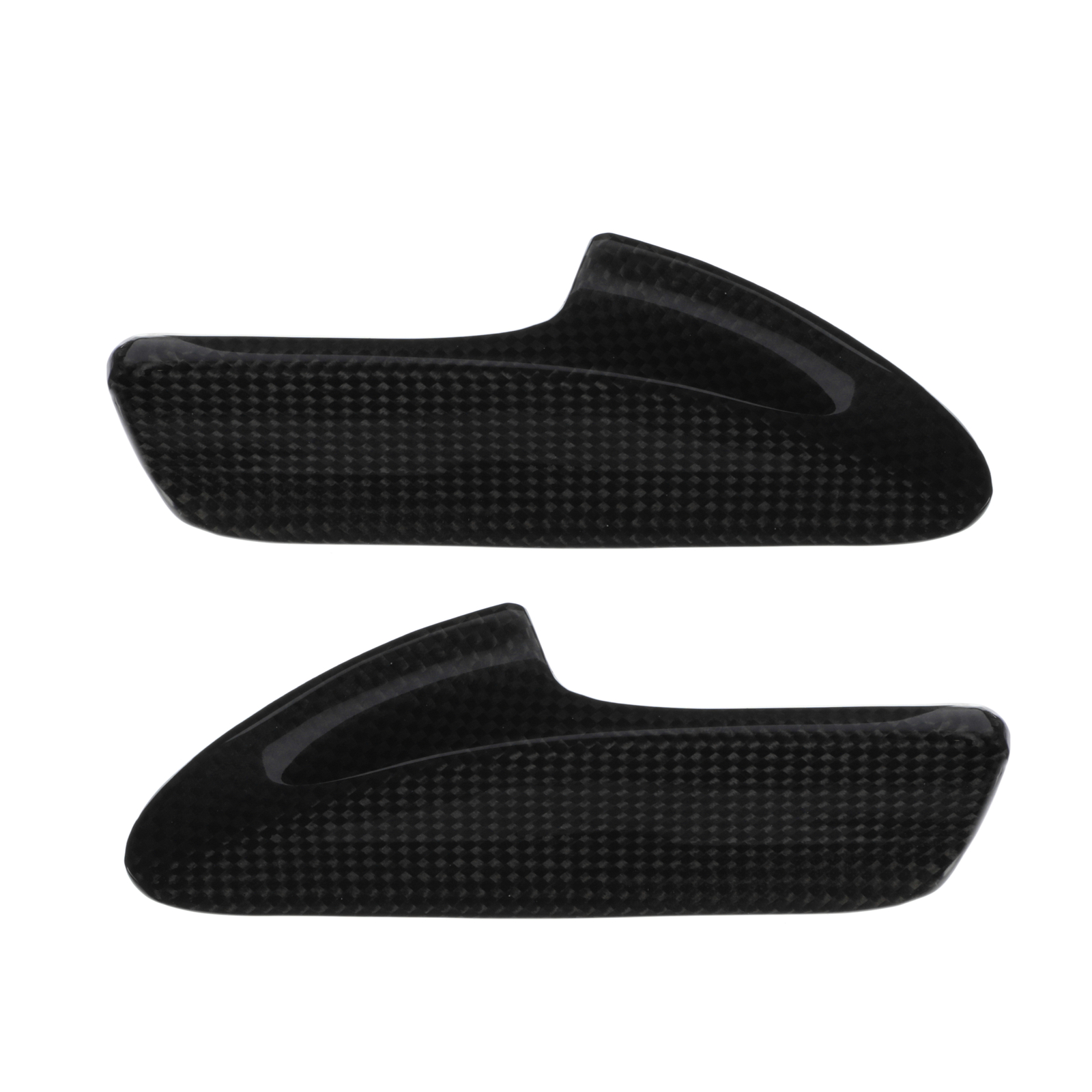 GENUINE FERRARI 488 Black Carbon Fiber Door Handle Pair Left Right 70004765