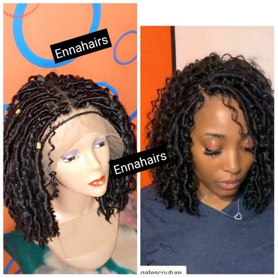 Braided Wig Boho Locs Goddess Locs Short Locs Mermaid Locs Dread Locs Lace Fro Ebay