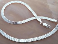 Armband Silber 925 Schlangenkette mi. Muster 17 - 21 cm echt Sterlingsilber sg79