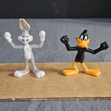 1991 Daffy Duck Bugs 2.75" McDonald's Super Hero Figure Looney Tunes Toons