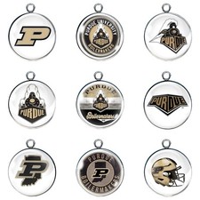 Purdue Boilermakers Glass Cabochon Charms