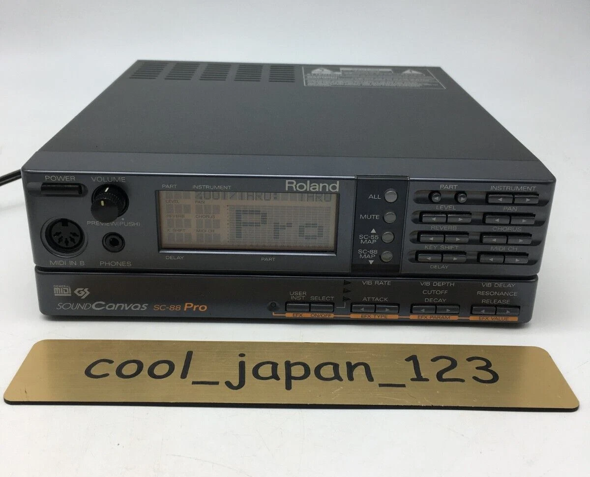 Roland SC-88 Pro MIDI Sound Generator Sound Canvas General Used from Japan