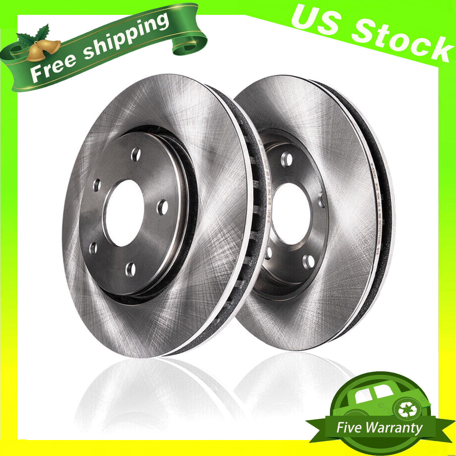 Front Brake Rotors Pair 2 for Toyota RAV4 Camry Avalon Lexus ES350