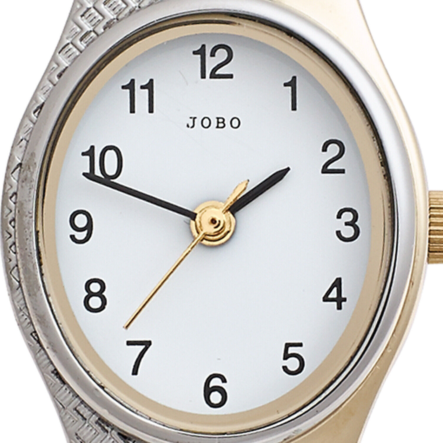 JOBO Damen-armbanduhr oval Quarz analog Edelstahl Teilvergoldet Mineralglas  online kaufen | eBay